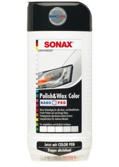 Đánh bóng nhựa màu trắng Sonax 296000 loại 500ml